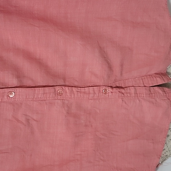 Free People Heather Red Button-Up Blouse, Size Medium - Picture 3 of 9